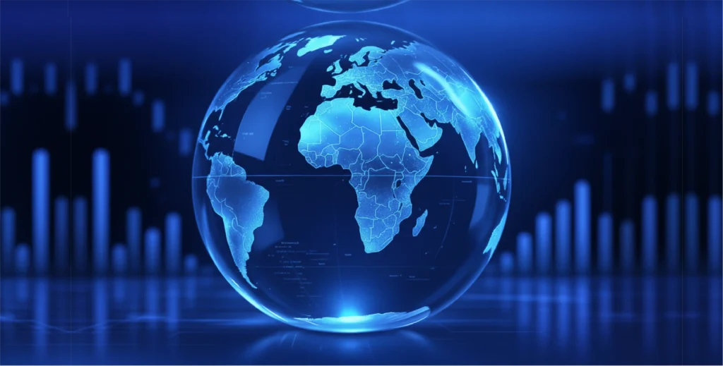 Planeta-con-estadisticas-detrás