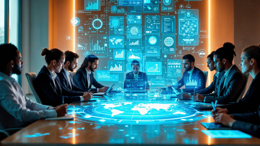 Equipo-de-trabajo-revisando-temas-sobre-SAP-S/4HANA
