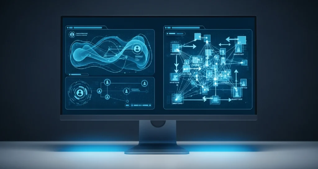 Computadora-con-información-de-perfil-server